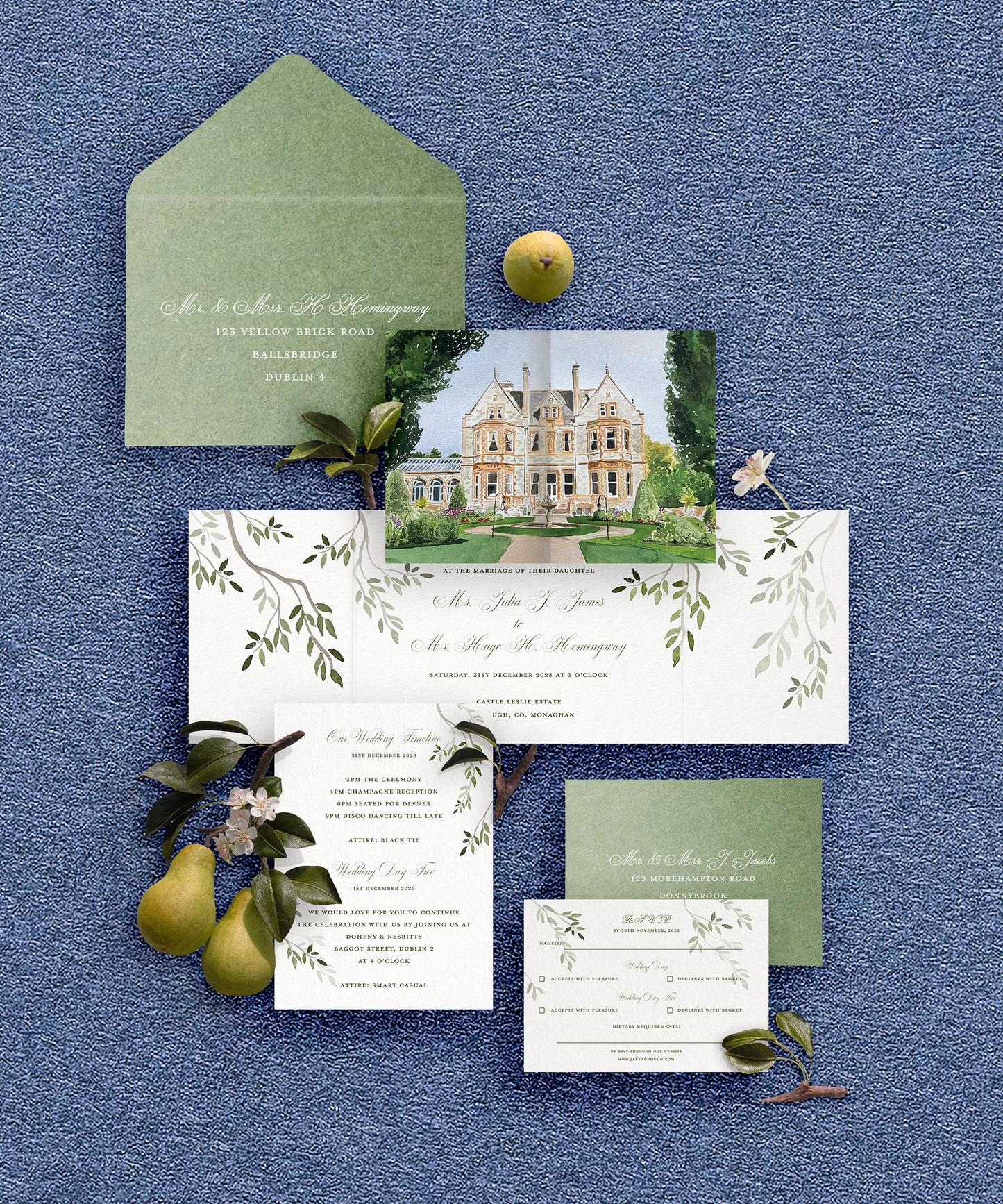 Castle Leslie Invitation Suite