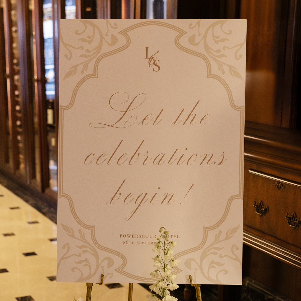 Luke & Seth's Rehearsal Dinner Welcome Sign