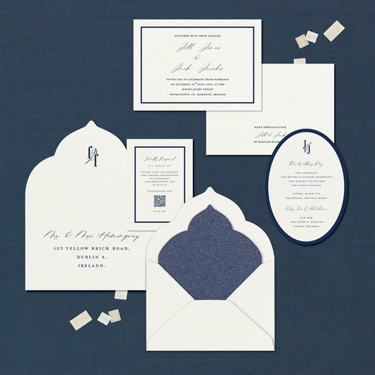 Classic Navy Invitation Suite