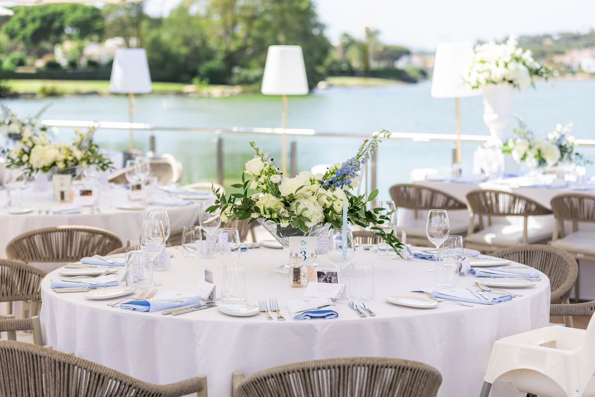 Hollie & Robert's Table Signs for their Summer Wedding in Casa Do Lago, Portugal